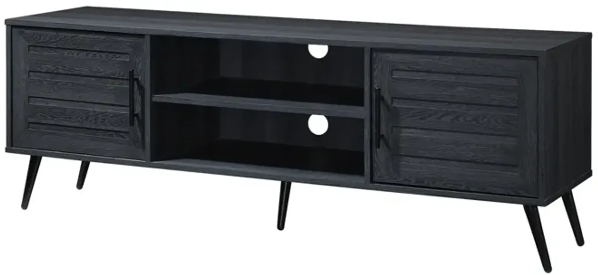 59 in. Wood TV Stand with 2 Storage Cabinets Fits TV's up to 65 in.