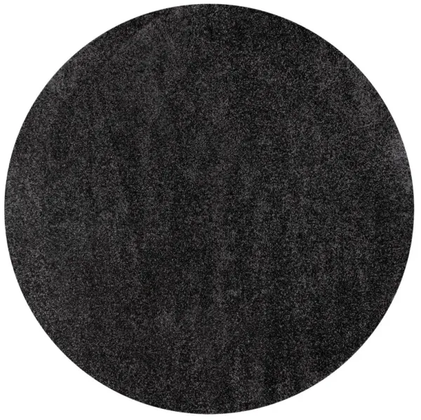 Haze Solid Low Pile Round Area Rug