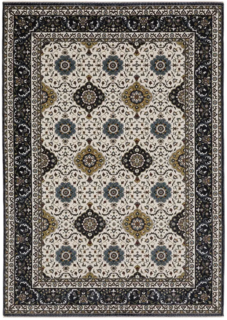 Vivian 3'10" x 5'5" Ivory Rug