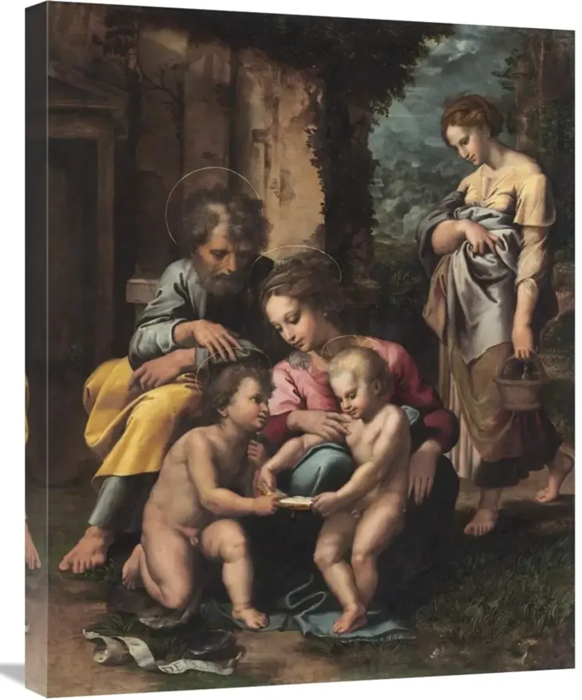 The Holy Family-Canvas Art-22x28