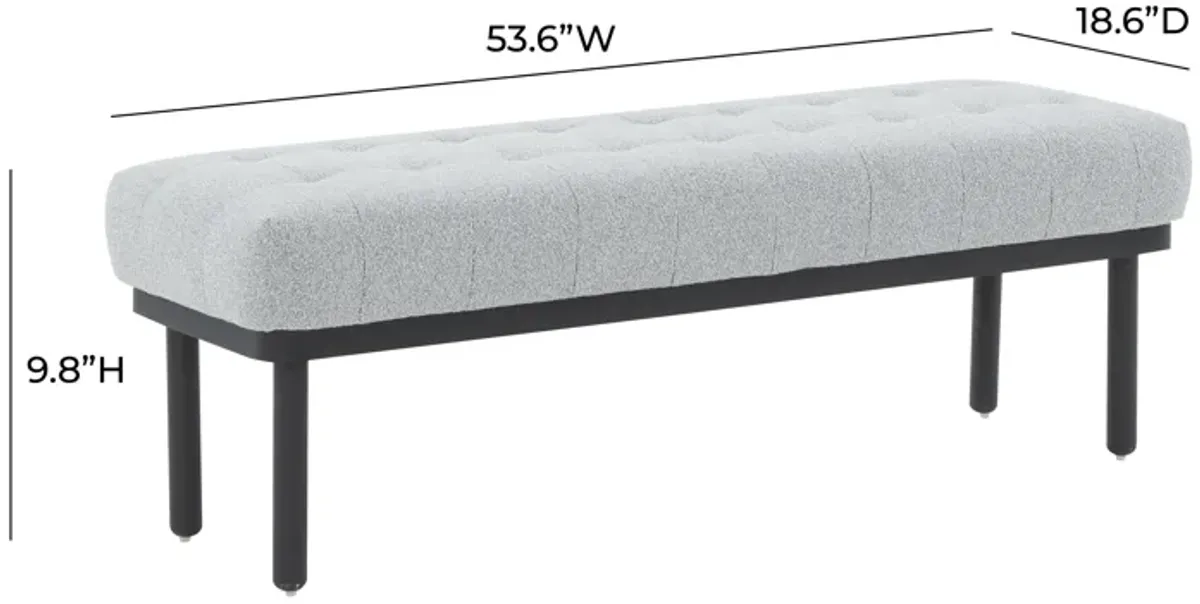 Olivia Boucle Bench