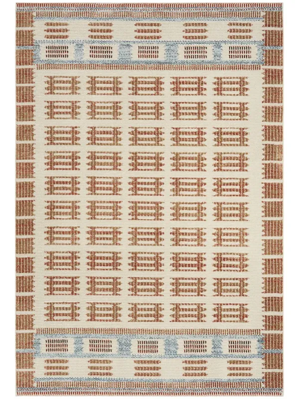 Nordic NRC16 Ivory/Rust 4' x 6' Rug