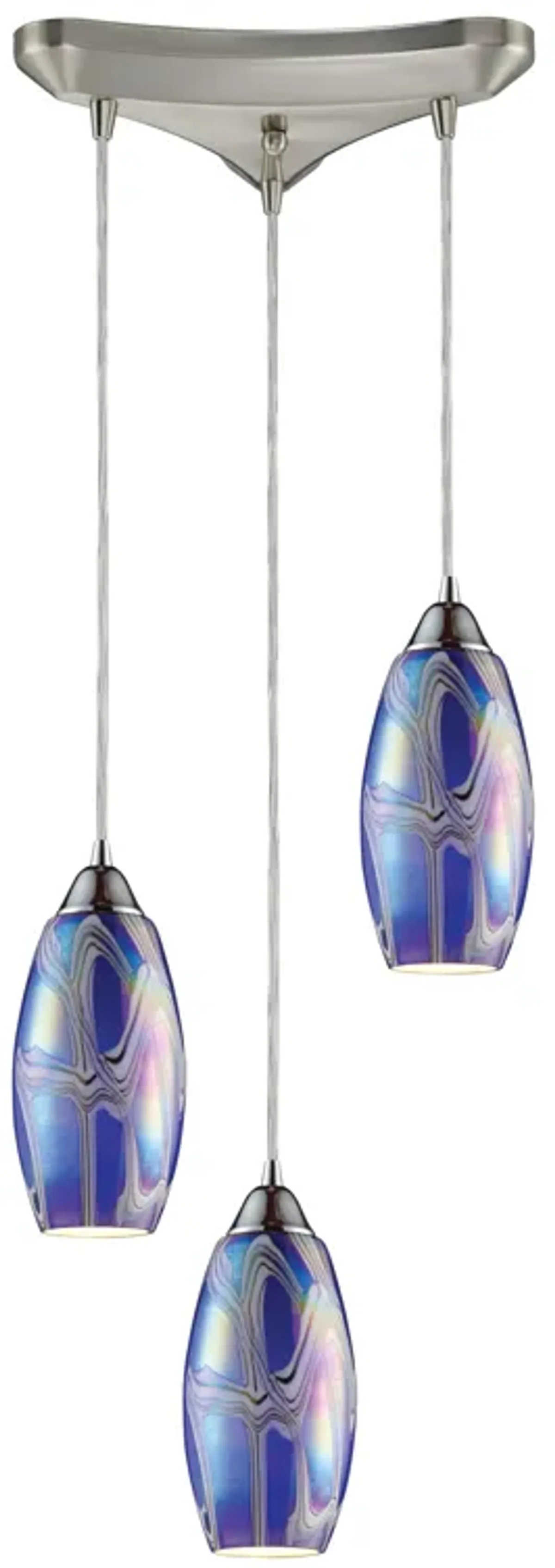 Iridescence 10" Wide Storm Blue Mini Pendant