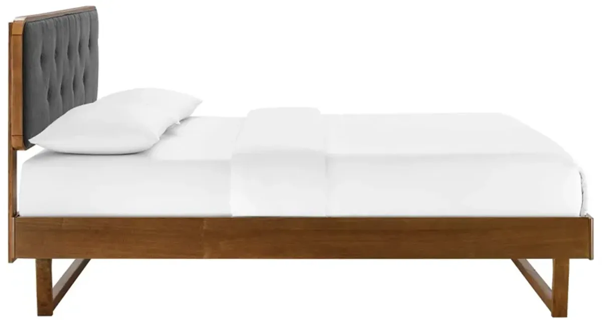 Modway - Bridgette King Wood Platform Bed with Angular Frame