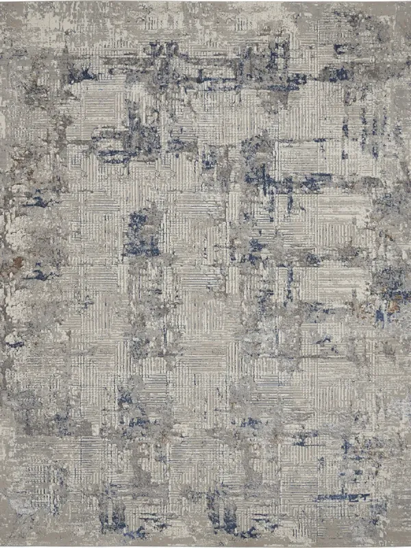 Royal Terrace KI41 Ivory/Blue 7'10" x 9'10" Rug
