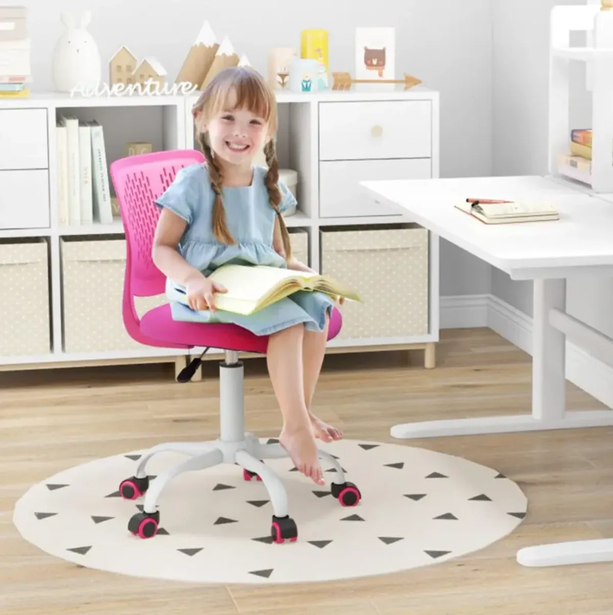 Hivvago Ergonomic Children Study Chair with Adjustable Height