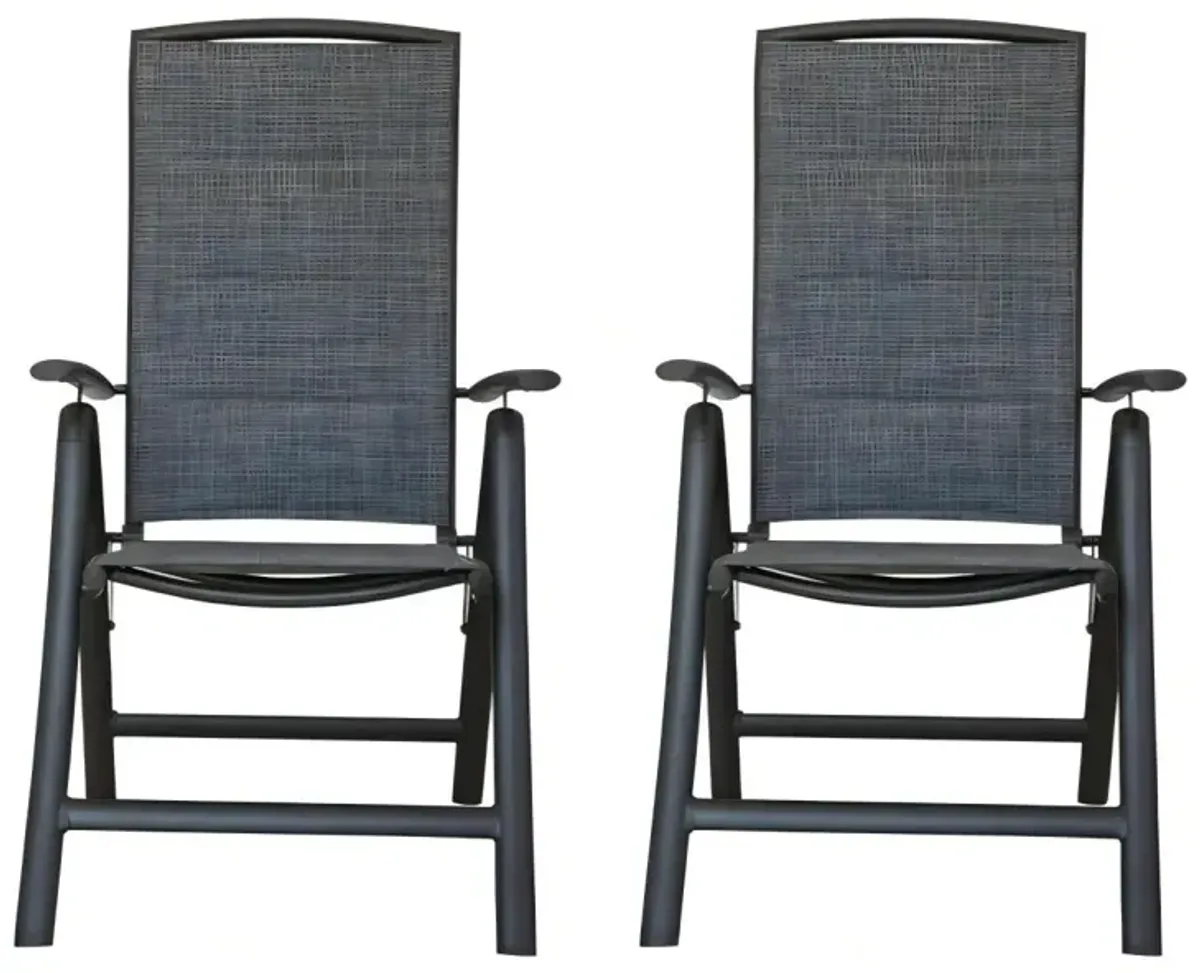 Outdoor Reclining Patio Chairs Set of 2