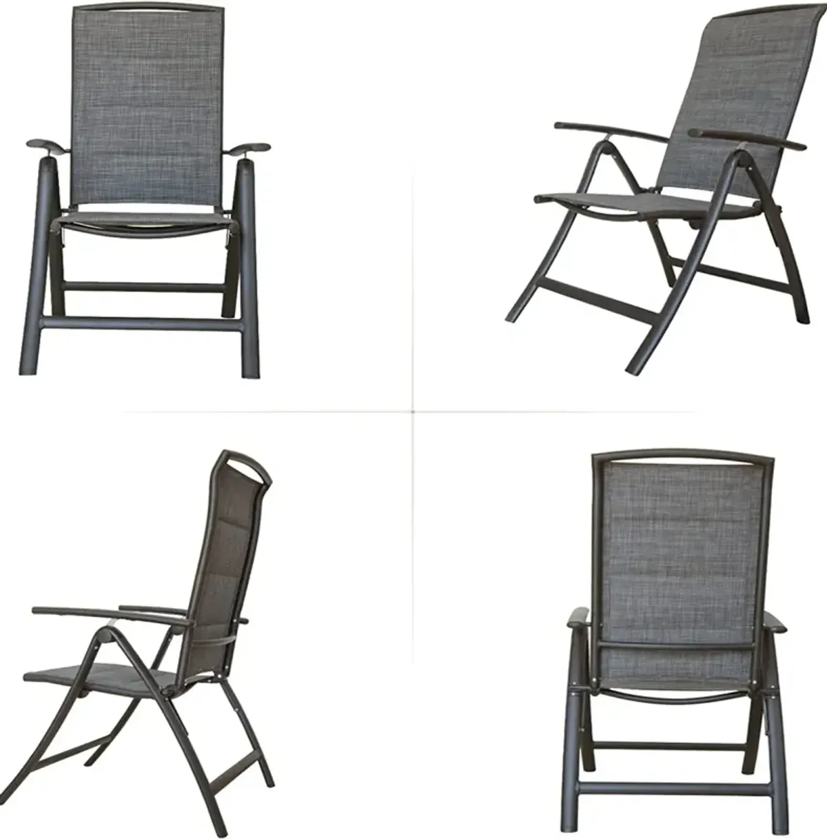 Outdoor Reclining Patio Chairs Set of 2