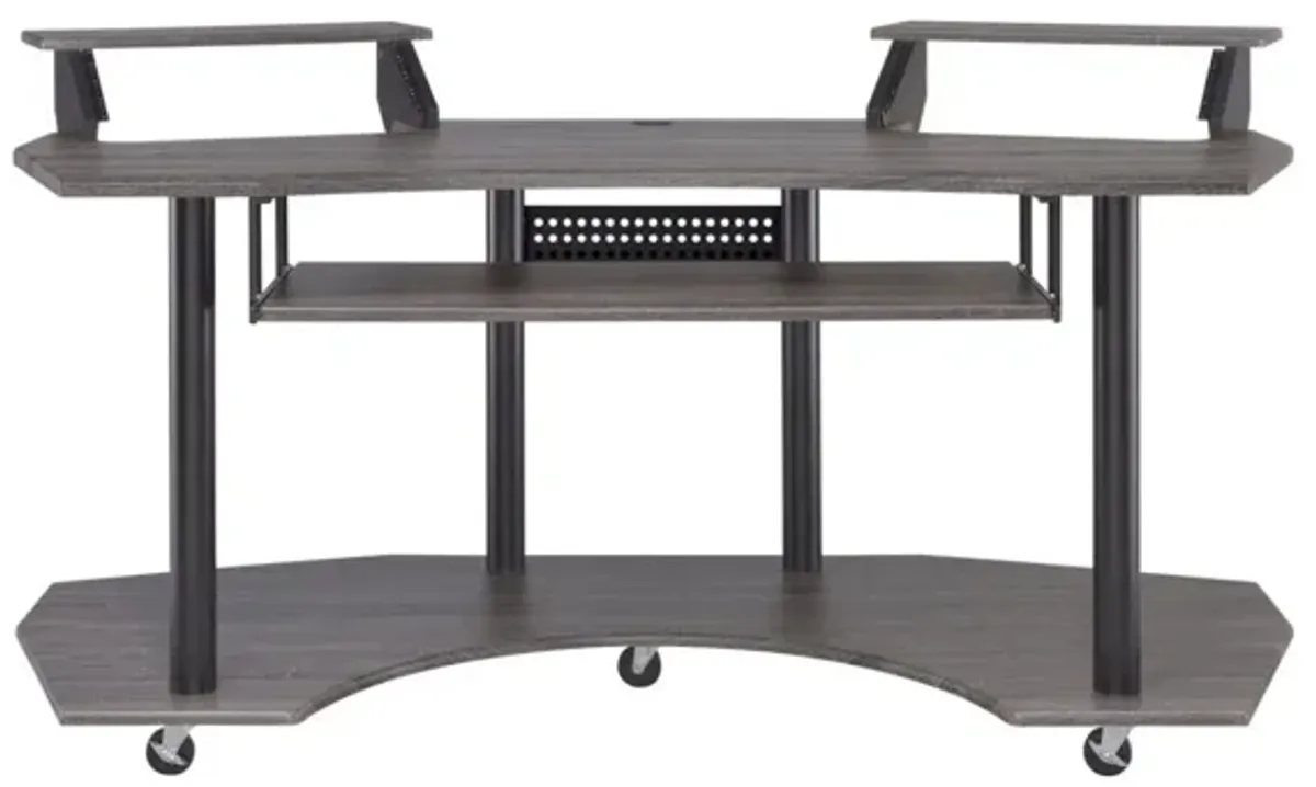 Eleazar Computer Desk, Black Oak 92890