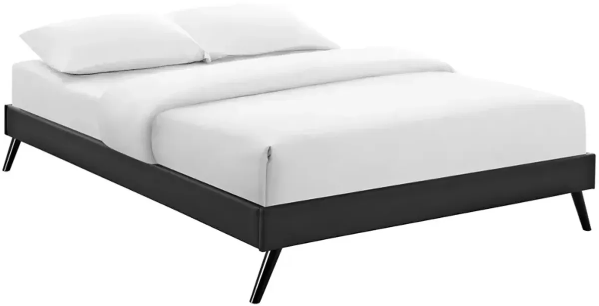 Modway - Loryn Queen Vinyl Bed Frame with Round Splayed Legs