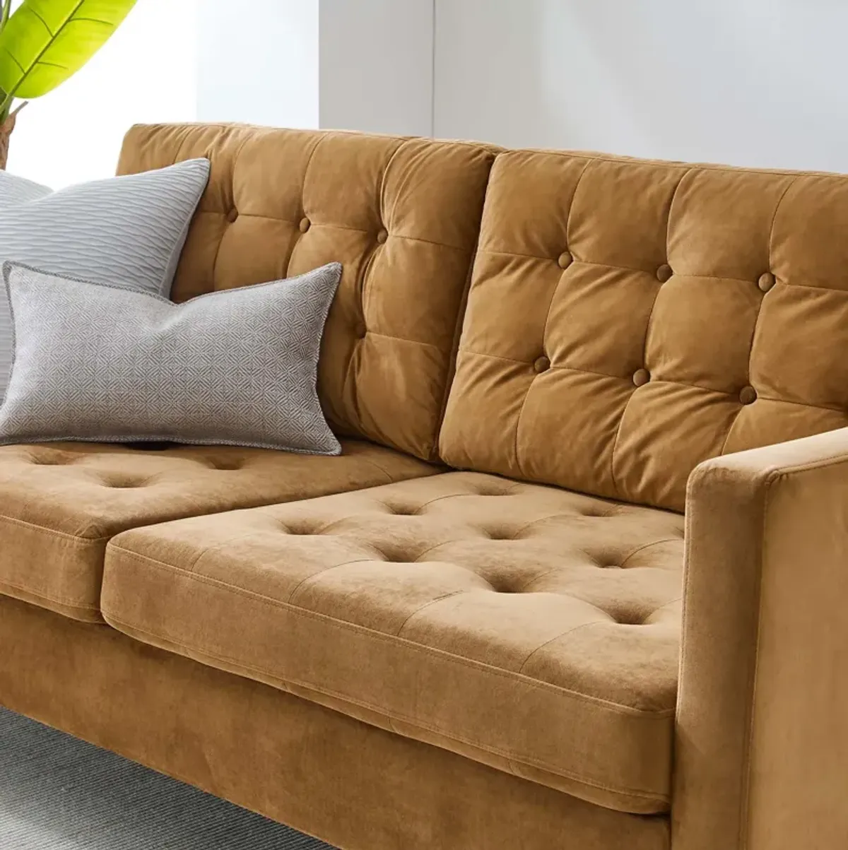 Exalt Tufted Performance Velvet Sofa