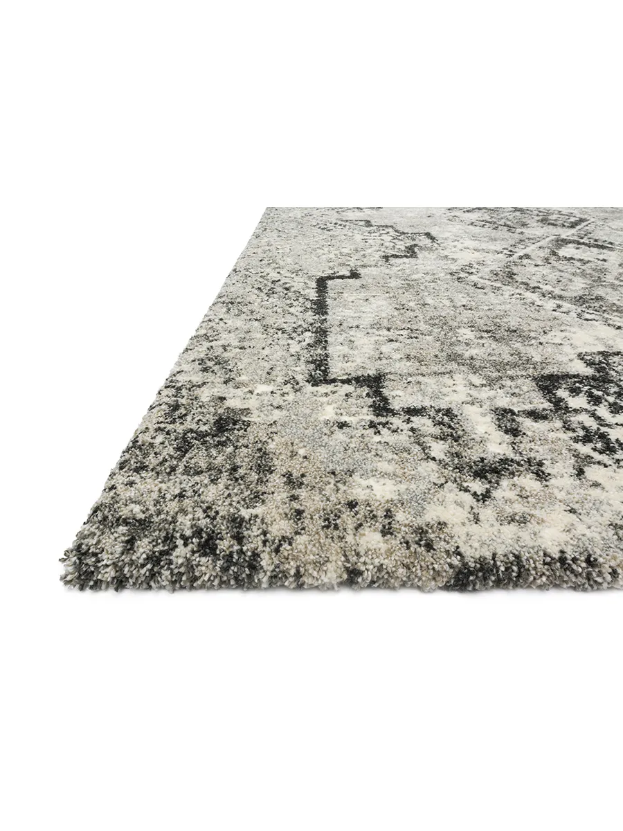 Viera VR10 Grey/Black 5'3" x 7'7" Rug