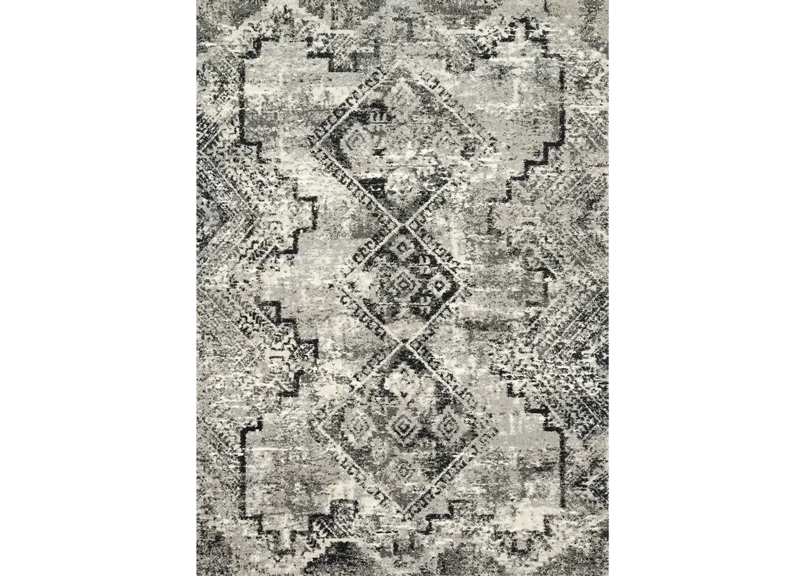 Viera VR10 Grey/Black 5'3" x 7'7" Rug