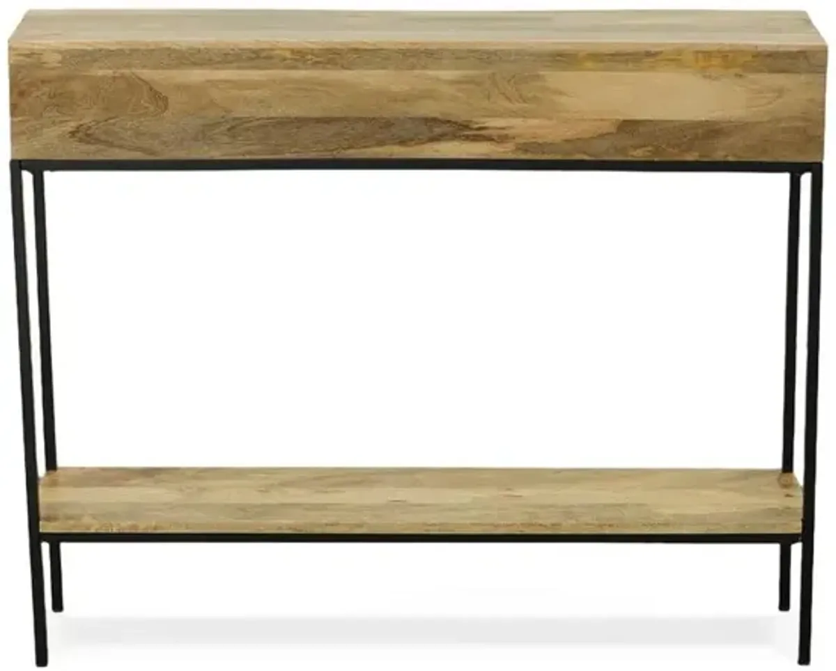 Carolina Living Edvin Console Table - Natural/Black