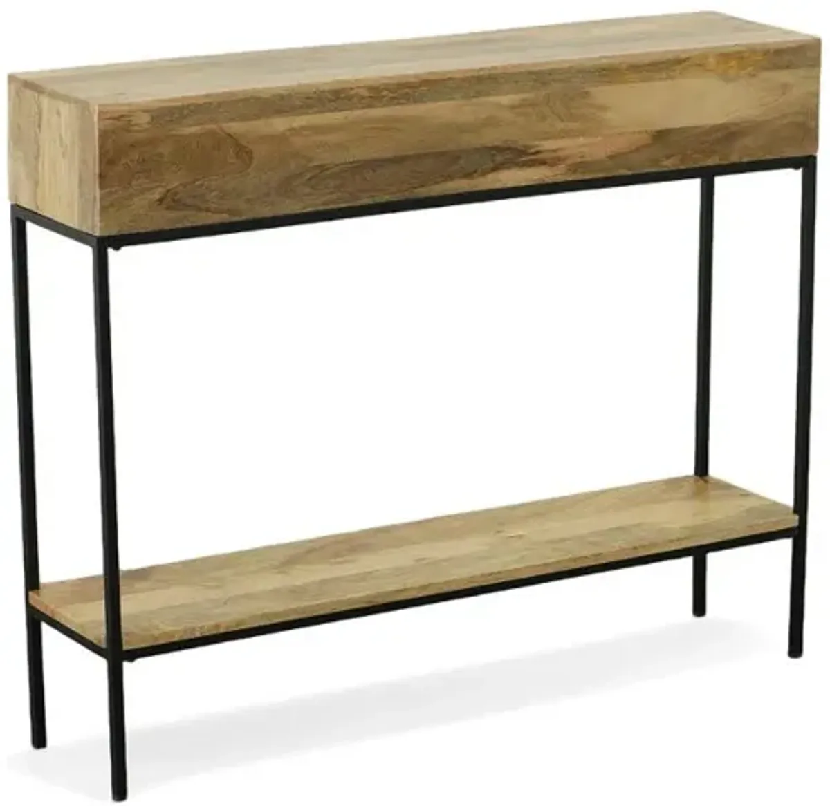 Carolina Living Edvin Console Table - Natural/Black