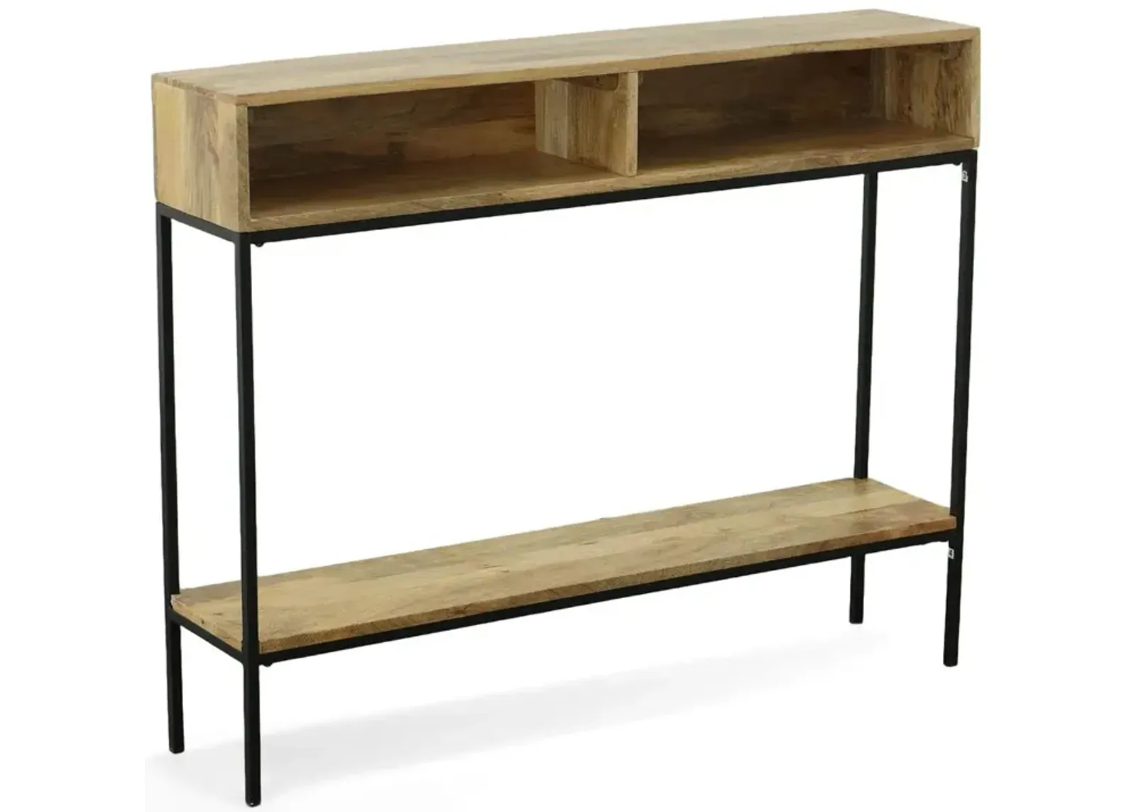 Carolina Living Edvin Console Table - Natural/Black