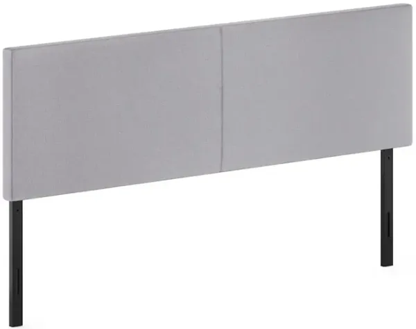 Furinno Roanne Upholstered Headboard, Light Grey, King