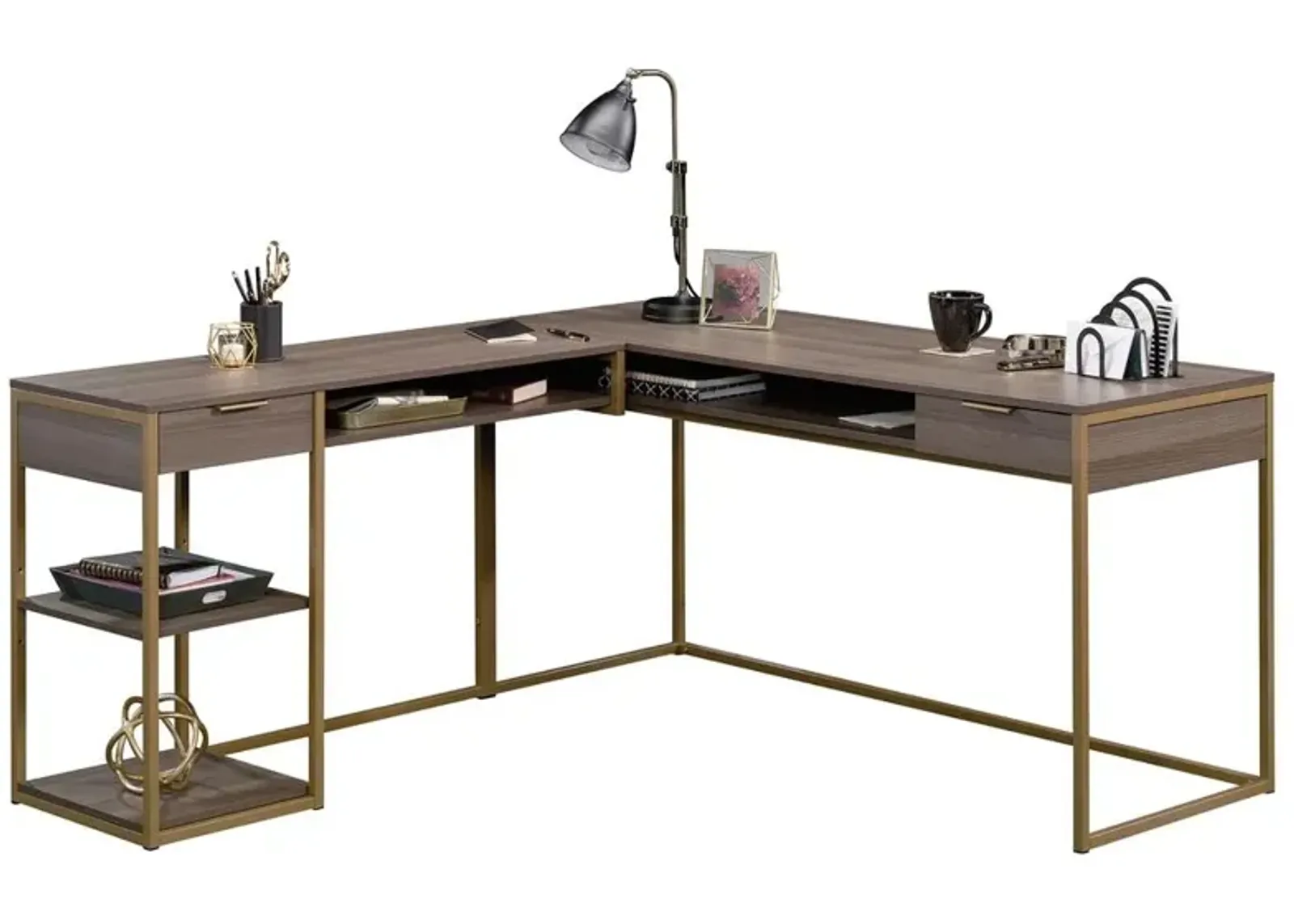 Sauder International Lux L-Desk