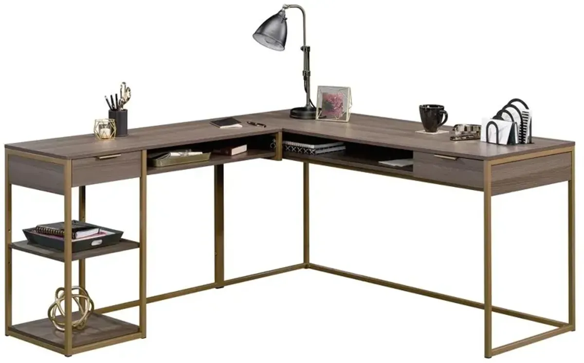 Sauder International Lux L-Desk