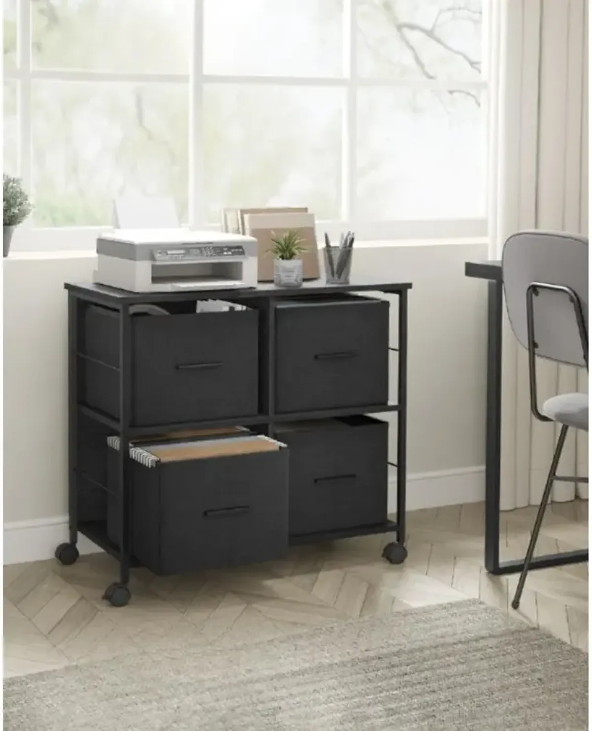 4-Drawer File Cabinet for Versatile Office Storage and Organization