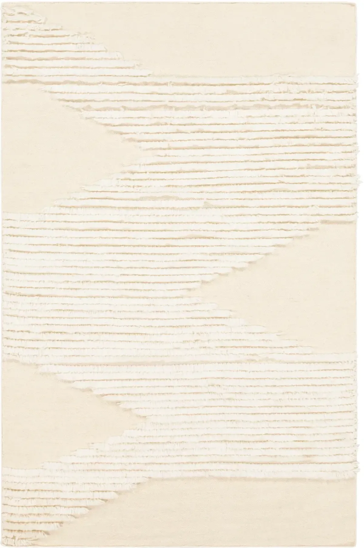 Apache APA-2301 5' x 7'6' White Rug