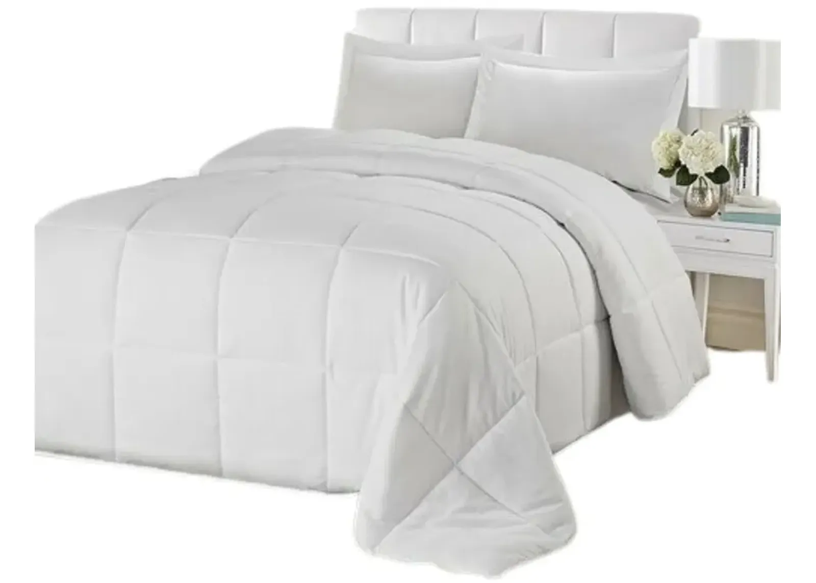 Hivvago Traditional Microfiber Reversible 3 Piece Comforter Set