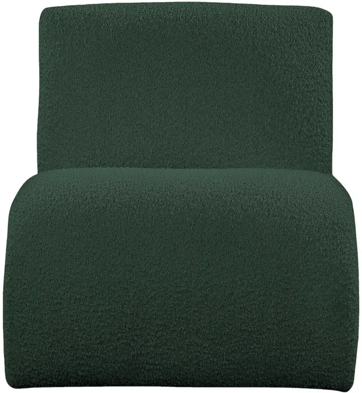 Meridian Furniture Mulberry Green Boucle Fabric Accent Chair