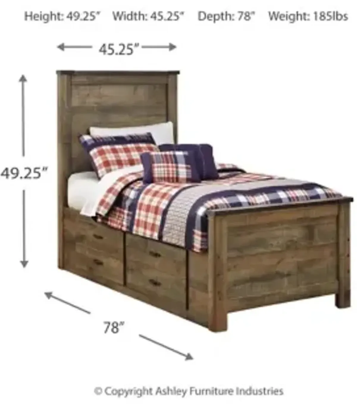 Trinell Twin Panel Bed