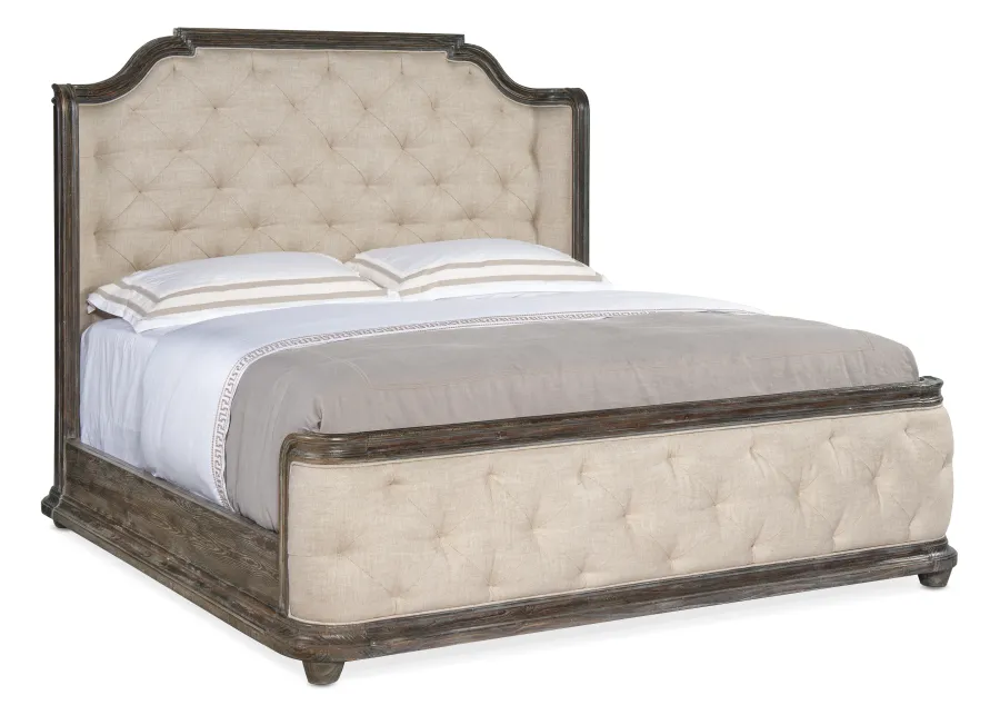 Traditions King Upholstered Panel Bed