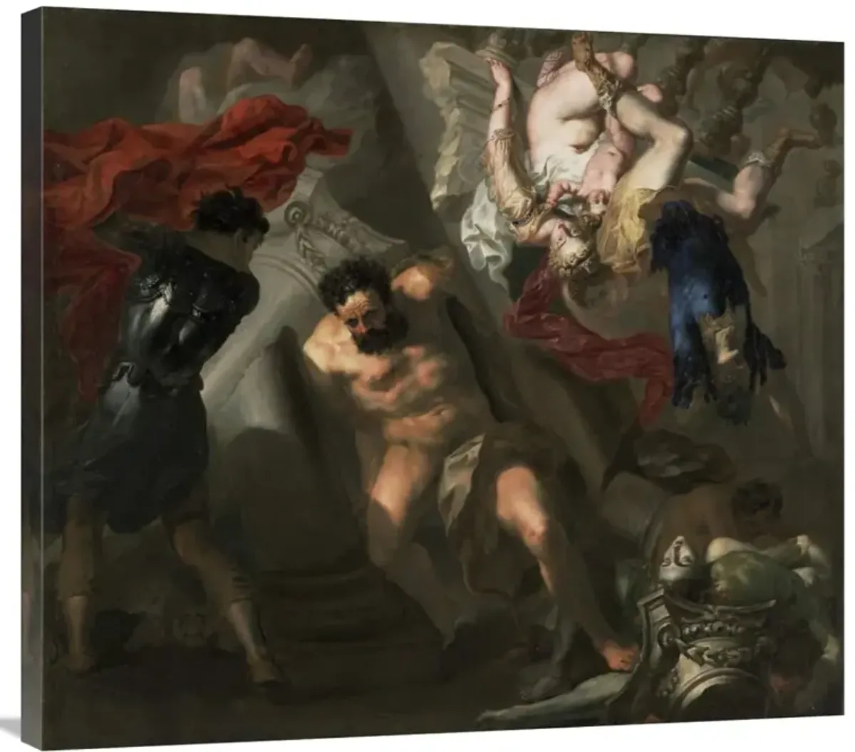 The Death of Samson-Canvas Art-36x32.04