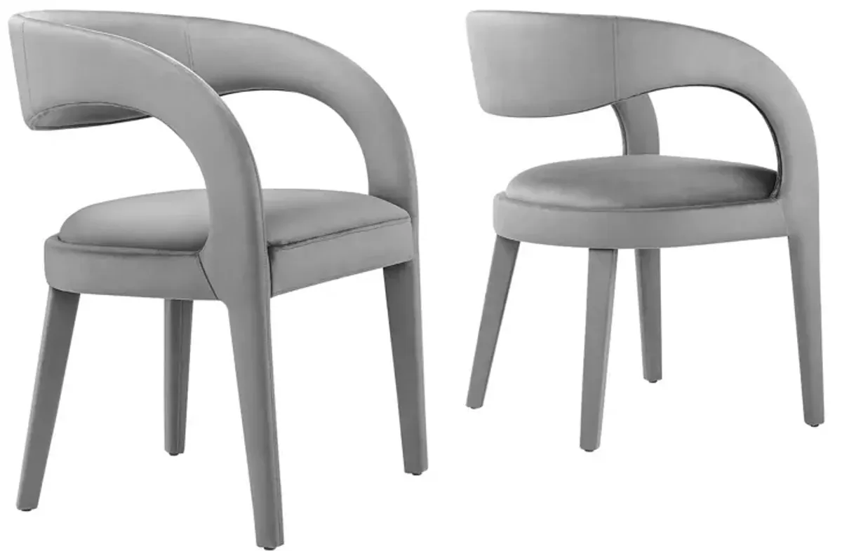 Pinnacle Performance Velvet Dining Chair Set of Two