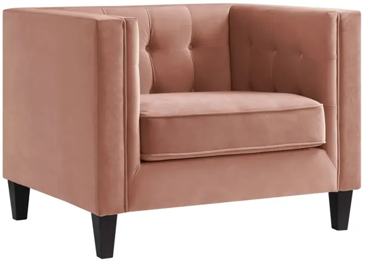 Inspired Home Maxine Velvet Club Chair