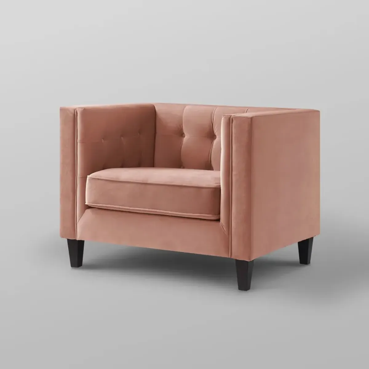 Inspired Home Maxine Velvet Club Chair