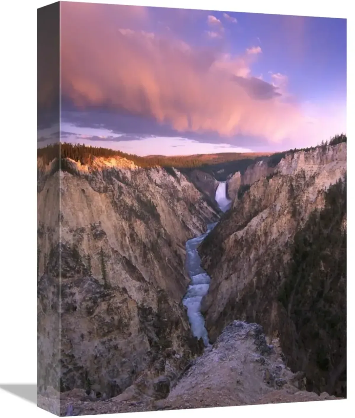 Lower Yellowstone Falls, Yellowstone National Park, Wyoming-Canvas Art-12x16