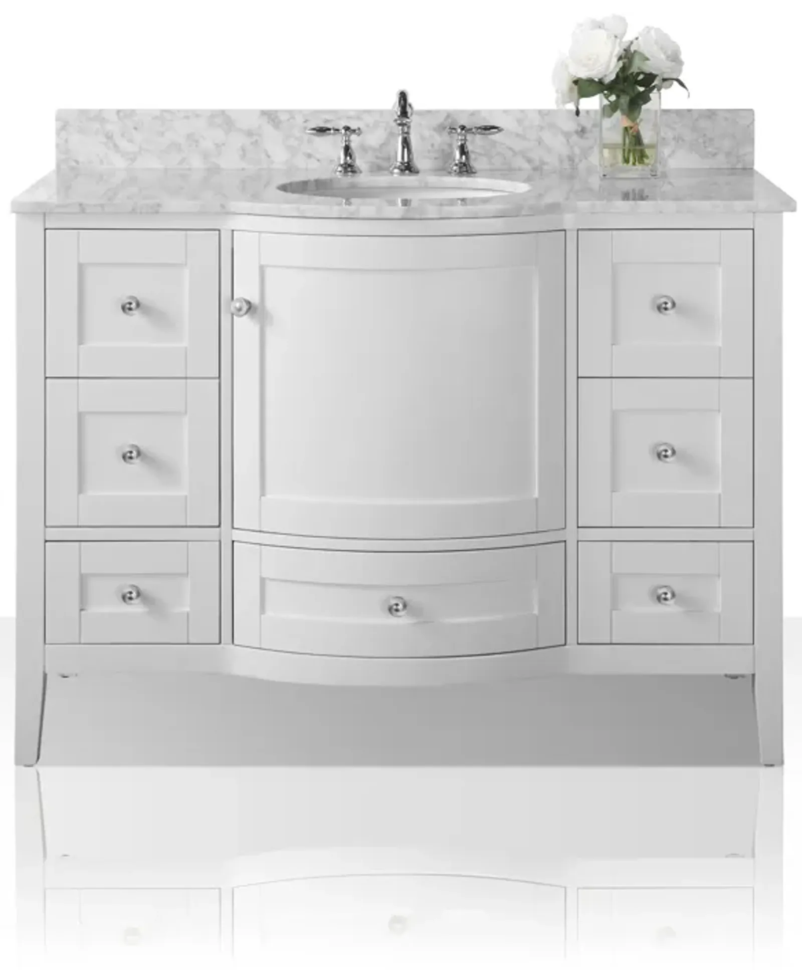 Lauren 48 in. Bath Vanity Set in White