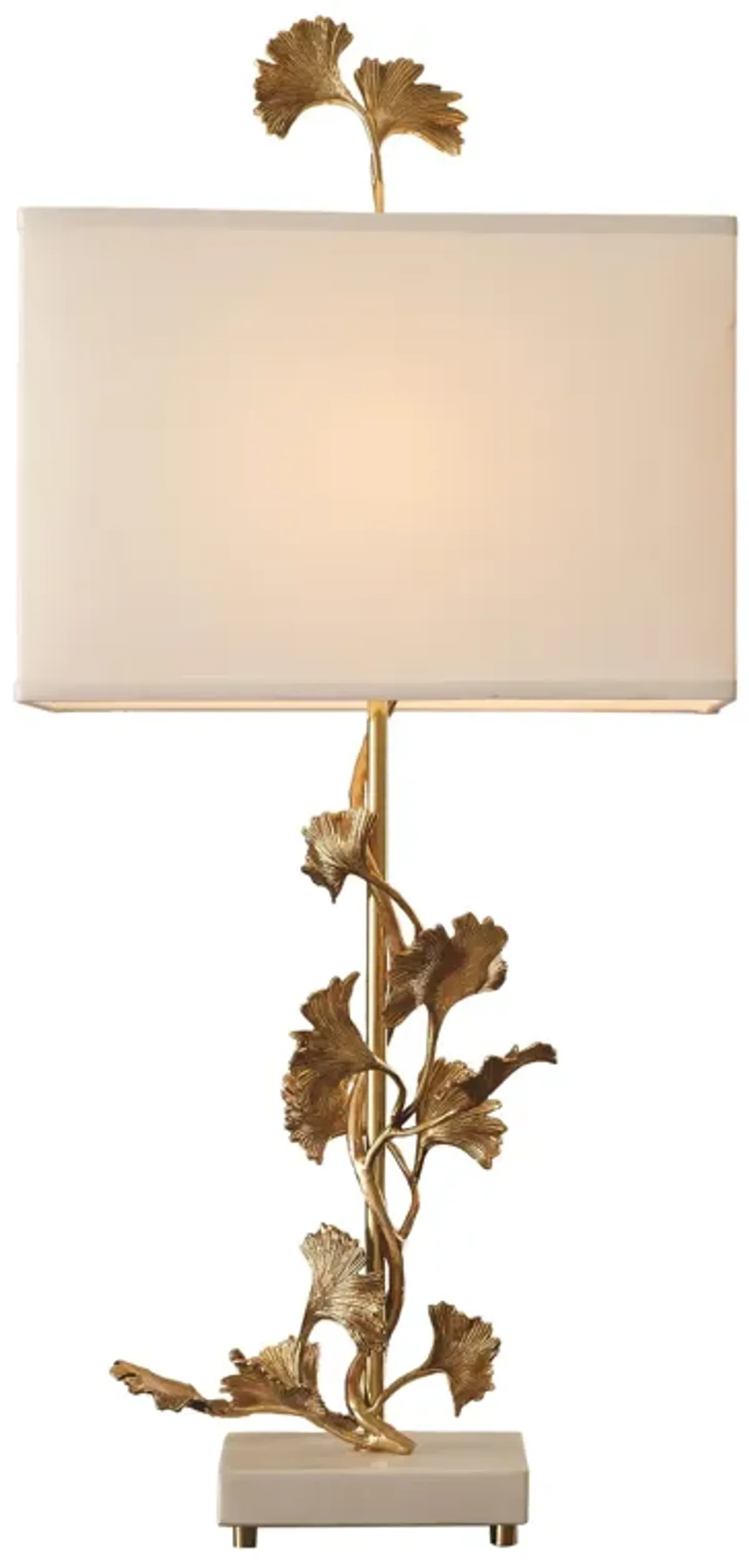 Ginkgo Brass Table Lamp