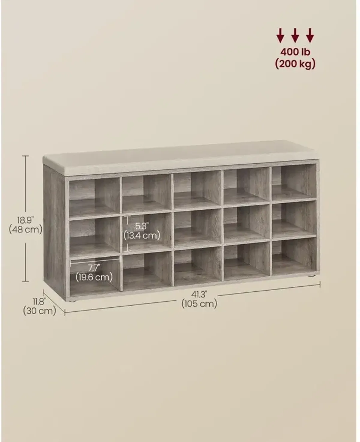 Shoe Bench for Organized Entryway and Convenient Footwear Storage