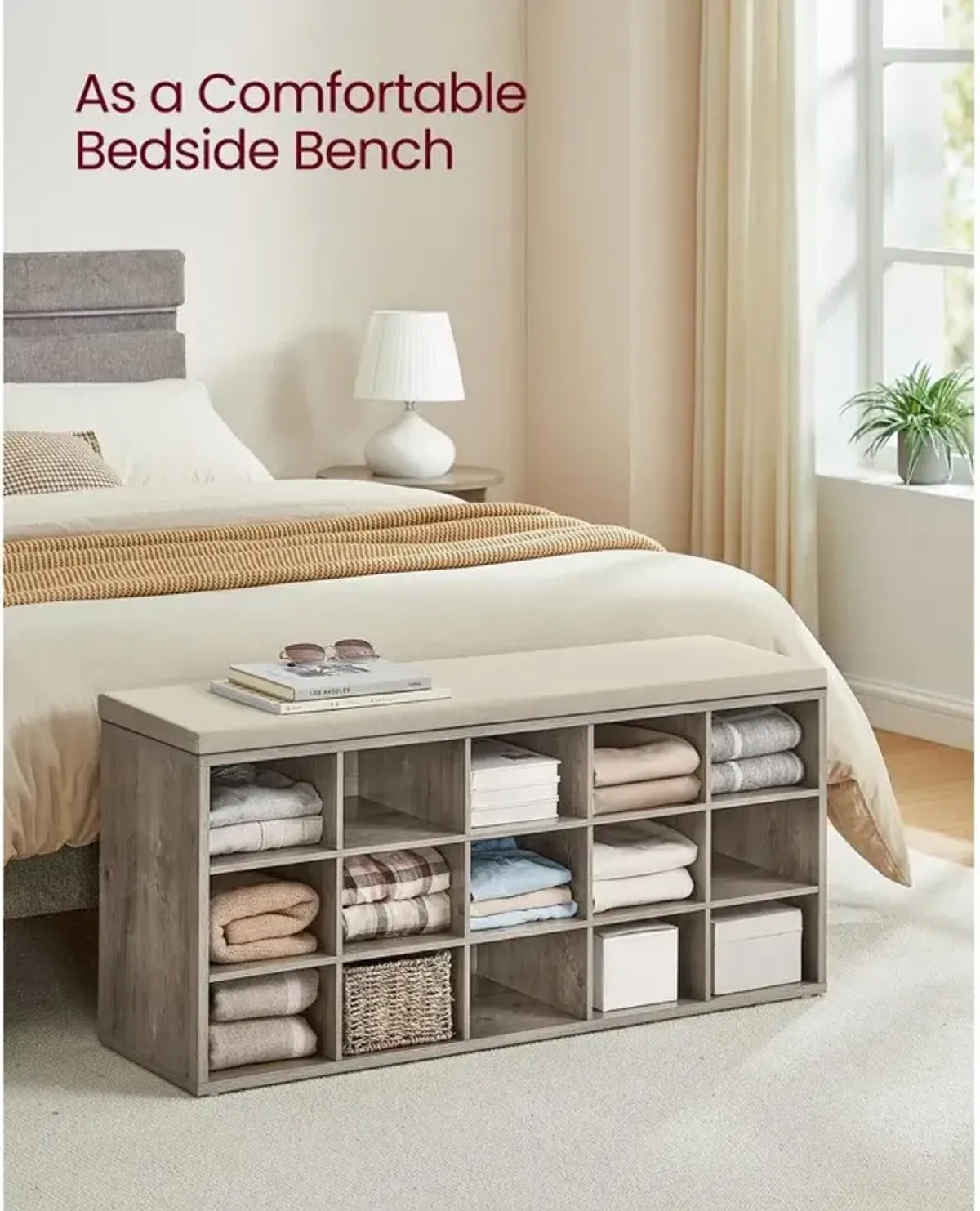 Shoe Bench for Organized Entryway and Convenient Footwear Storage