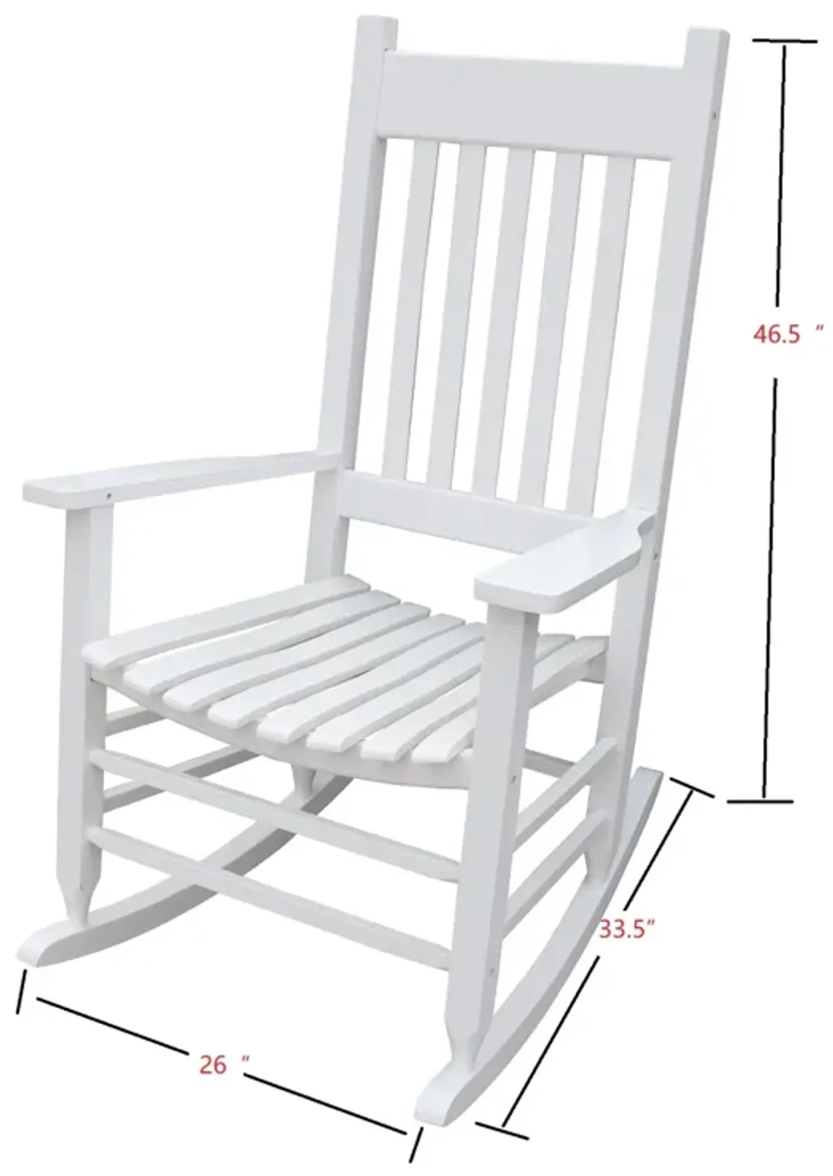 Wooden Porch Rocker Chair