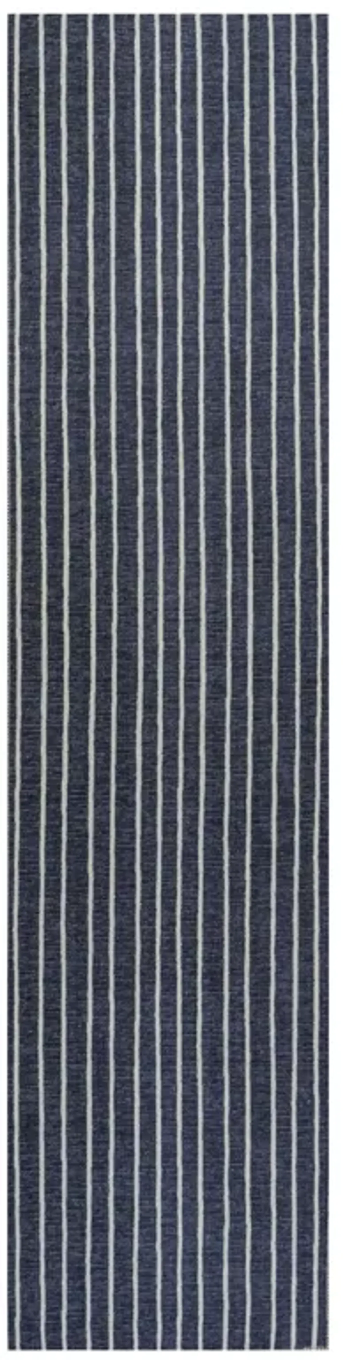 Rand Distressed Ticking Stripe Machine Washable Area Rug