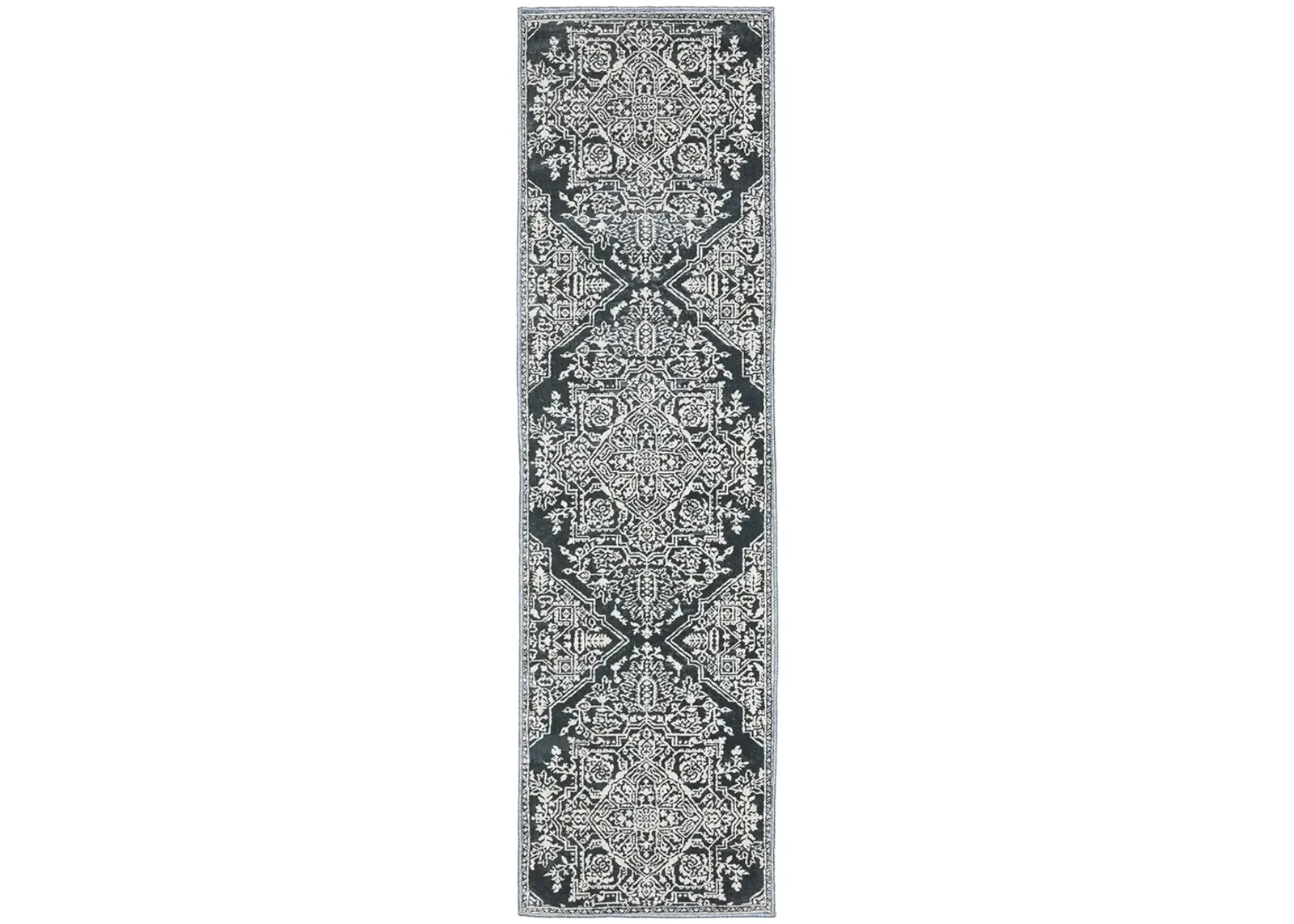 Intrigue 2'3" x 7'6" Blue Rug