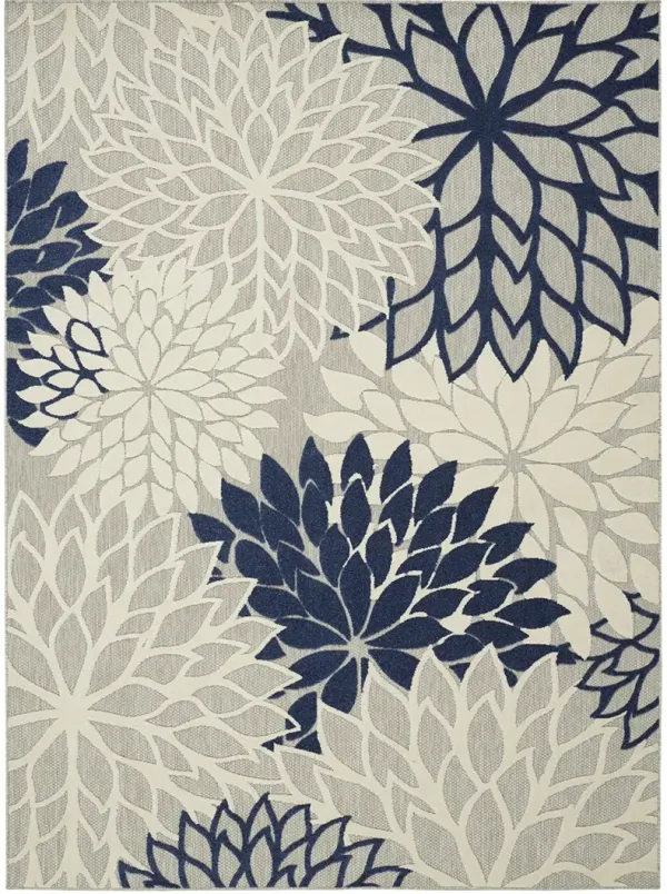 Aloha ALH05 Ivory/Navy 7'10" x 10'6" Rug