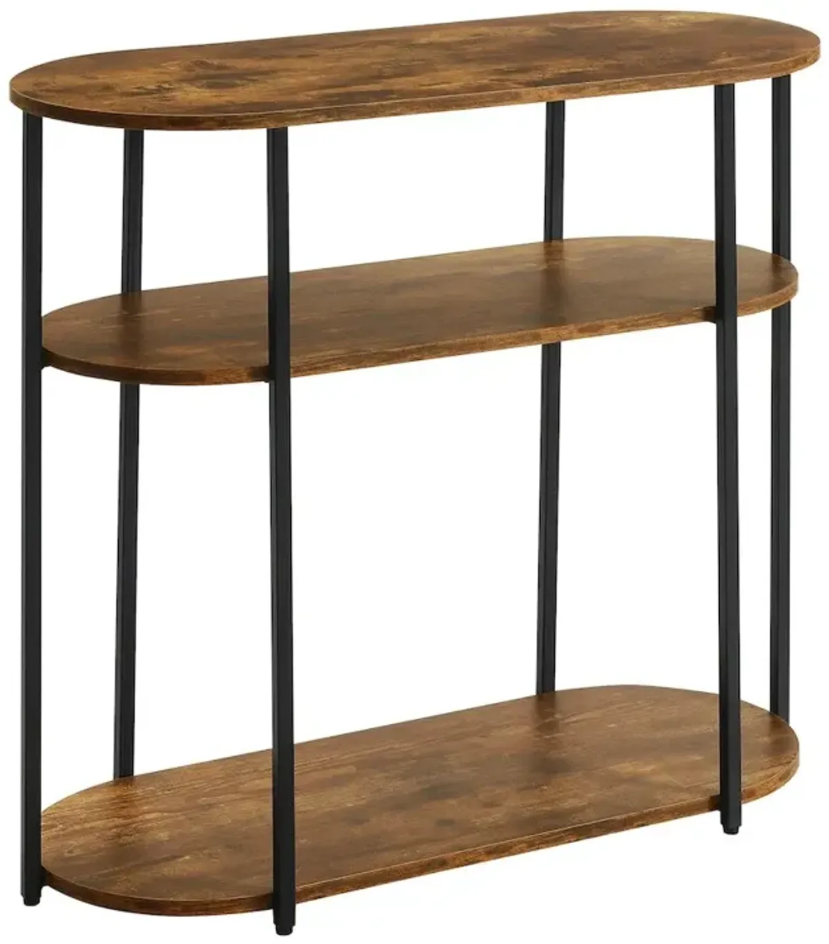 Convenience Concepts Designs2Go Simon 3 Tier Oval Entryway Hall Table