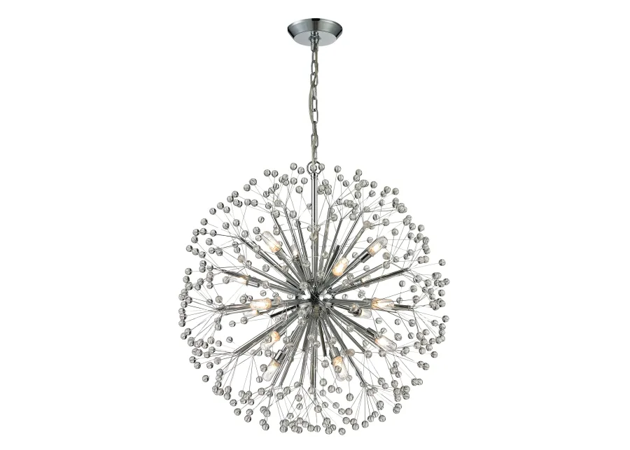 Starburst 27'' Wide 16-Light Chandelier