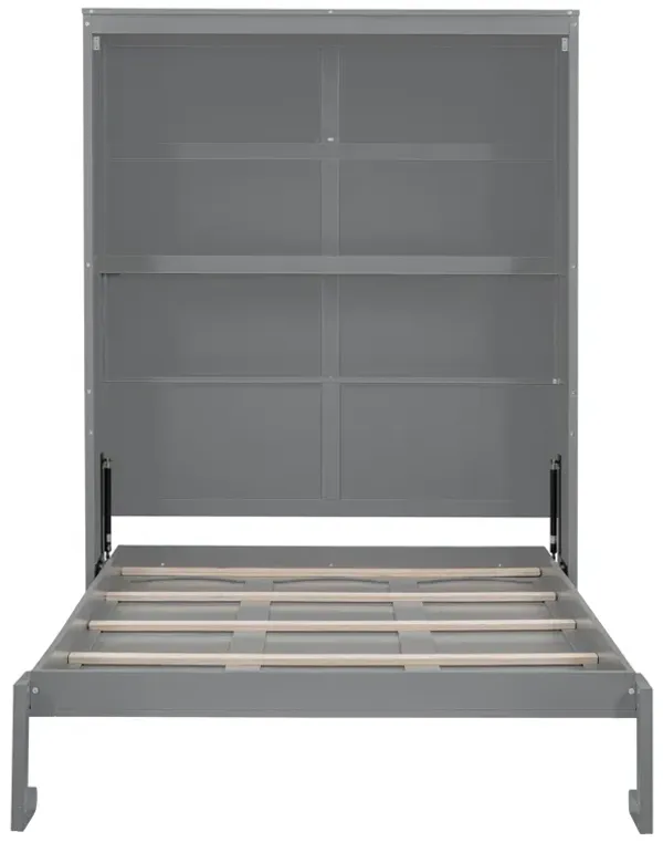 Merax Cabinet Murphy Bed with Shelves