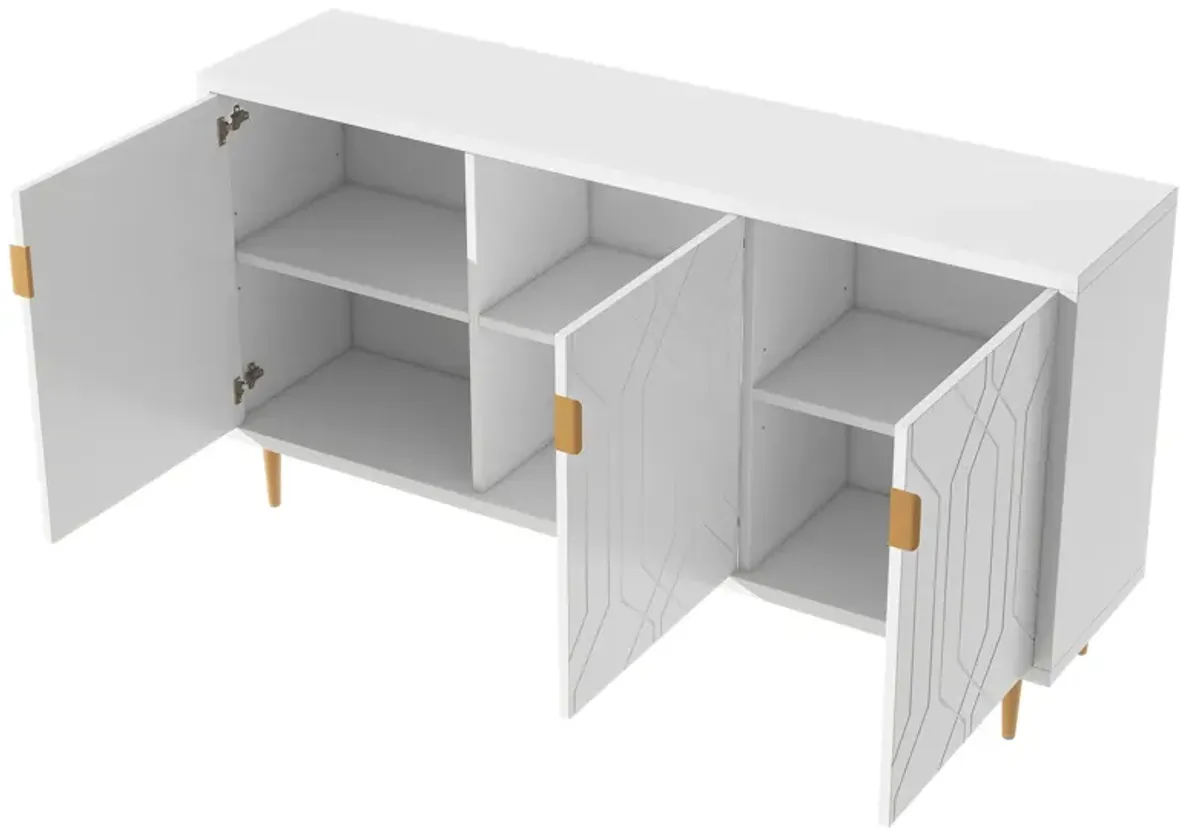 Merax Contemporary Storage Sideboard Cabinet TV Stand