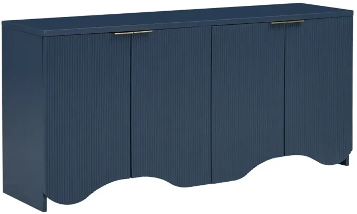 Merax Bottom Wavy Design Storage Cabinet