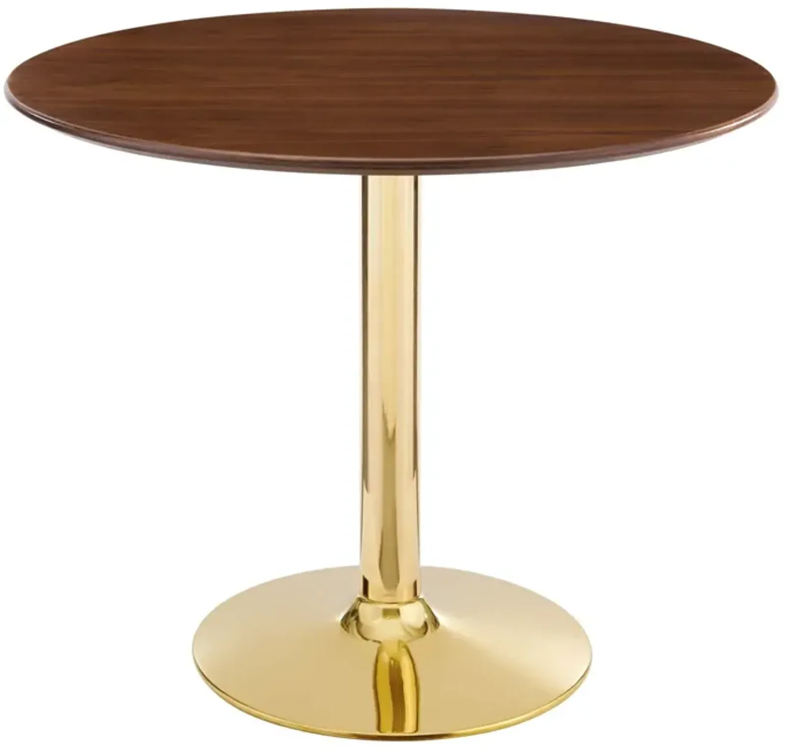 Modway - Verne 35" Dining Table Gold Walnut