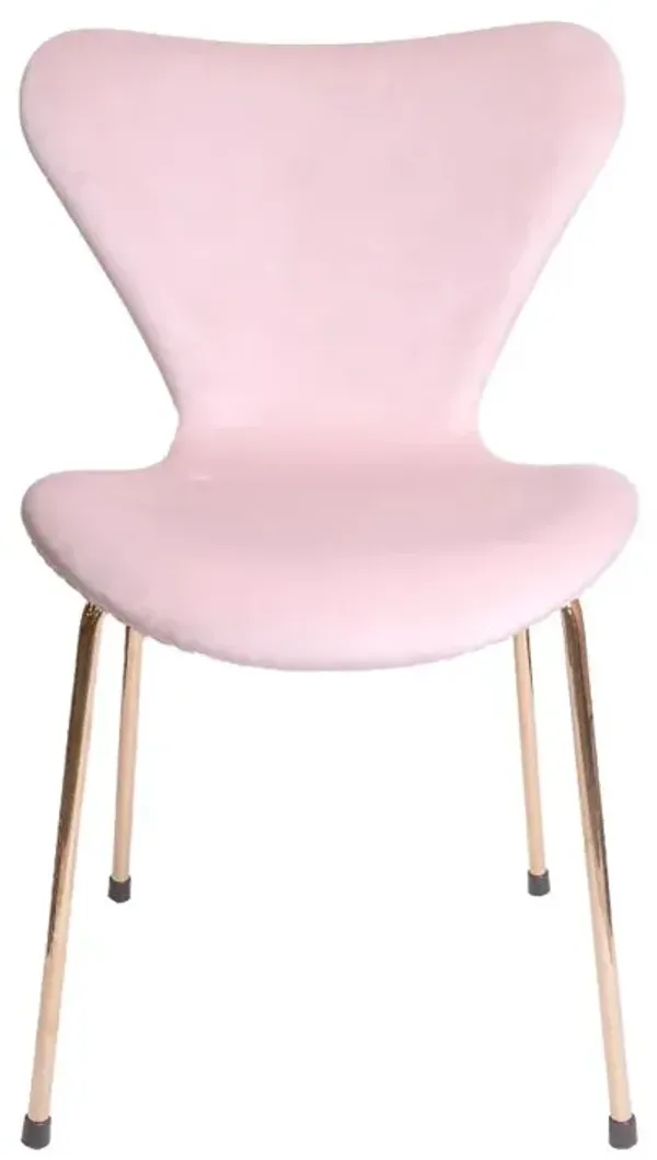 Commercial Seating Products Velour Side Chair Pink - Set of 2