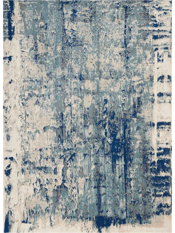 Maxell MAE16 Ivory/Blue 3'10" x 5'10" Rug